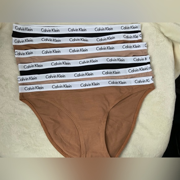 (6) Calvin Klein Women`s Carousel Cotton Bikini Panty - Picture 5 of 10
